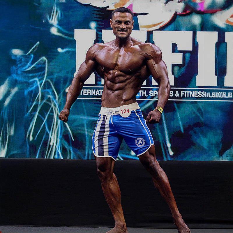 V Blue Men's Physique Shorts – Athlisis Sports- Speed Strength Success
