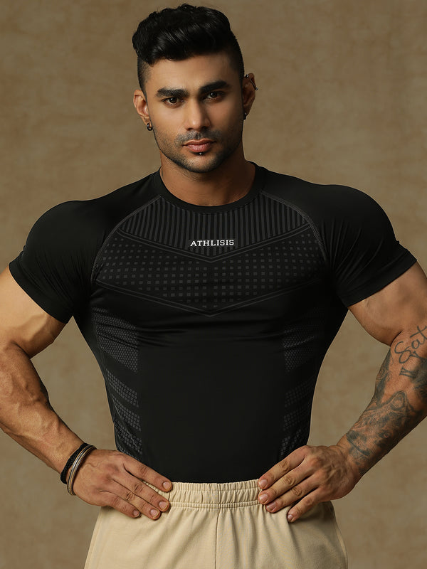 808 Compression T-Shirts Black