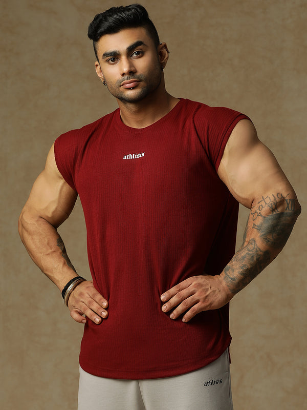 808 Old School Cap Sleeve Maroon