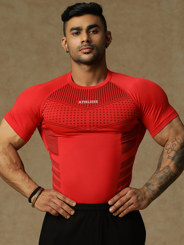 808 Compression T-Shirts Red