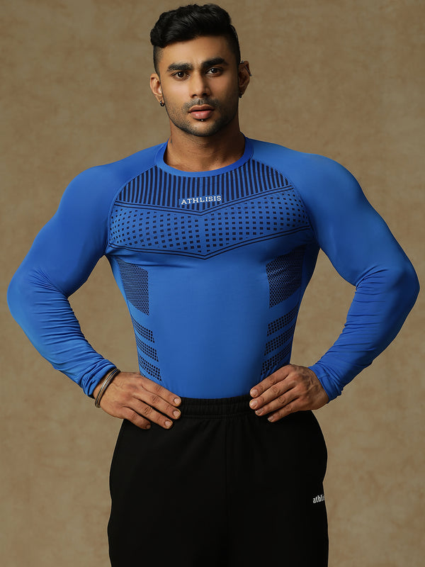 808 Compression T-Shirt Blue