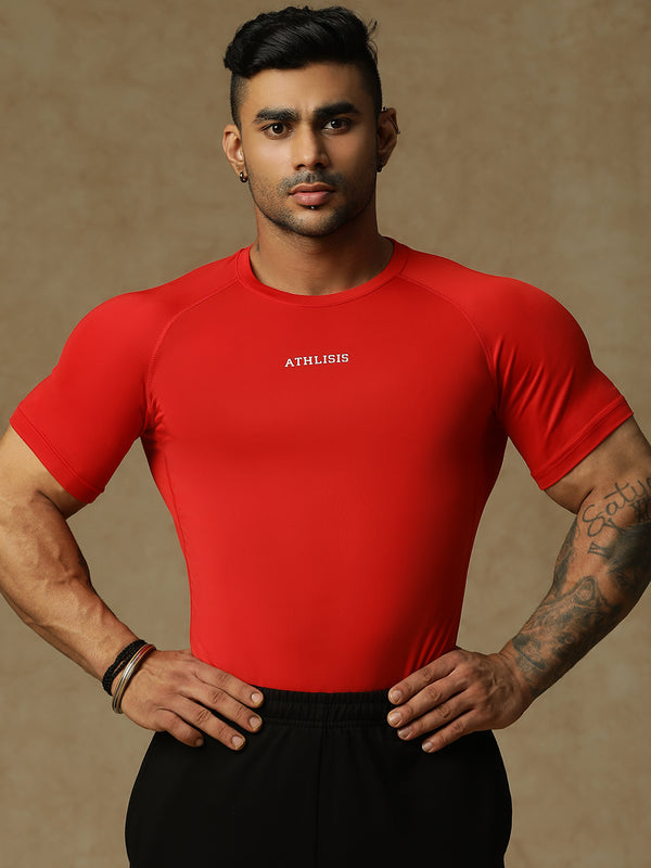 Basic Compression T-shirt Red
