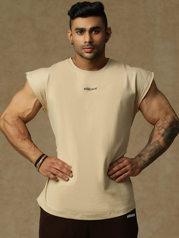 808 Basic Cap Sleeve Beige
