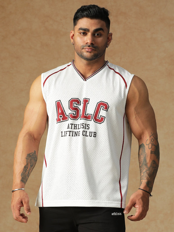 ASLC Jersey Tank White