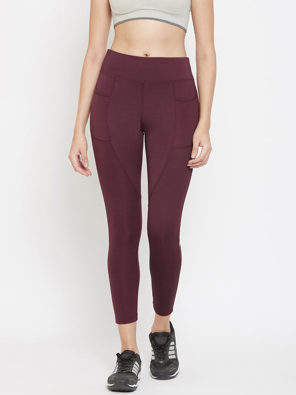 Streamline Legging Maroon