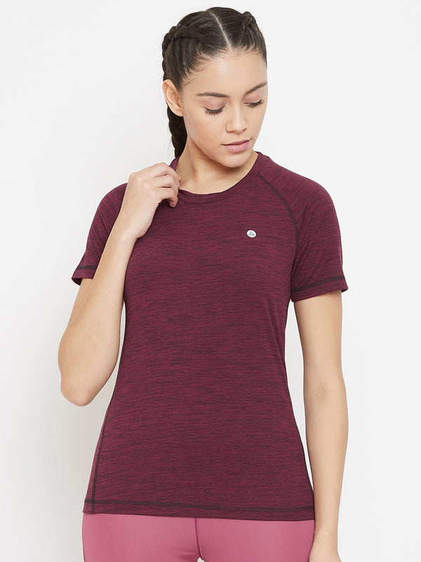 Aero Weave T-Shirt Maroon