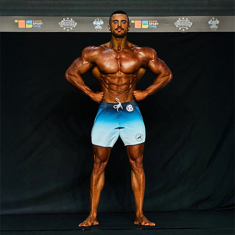 Charret blue Men's Physique Shorts