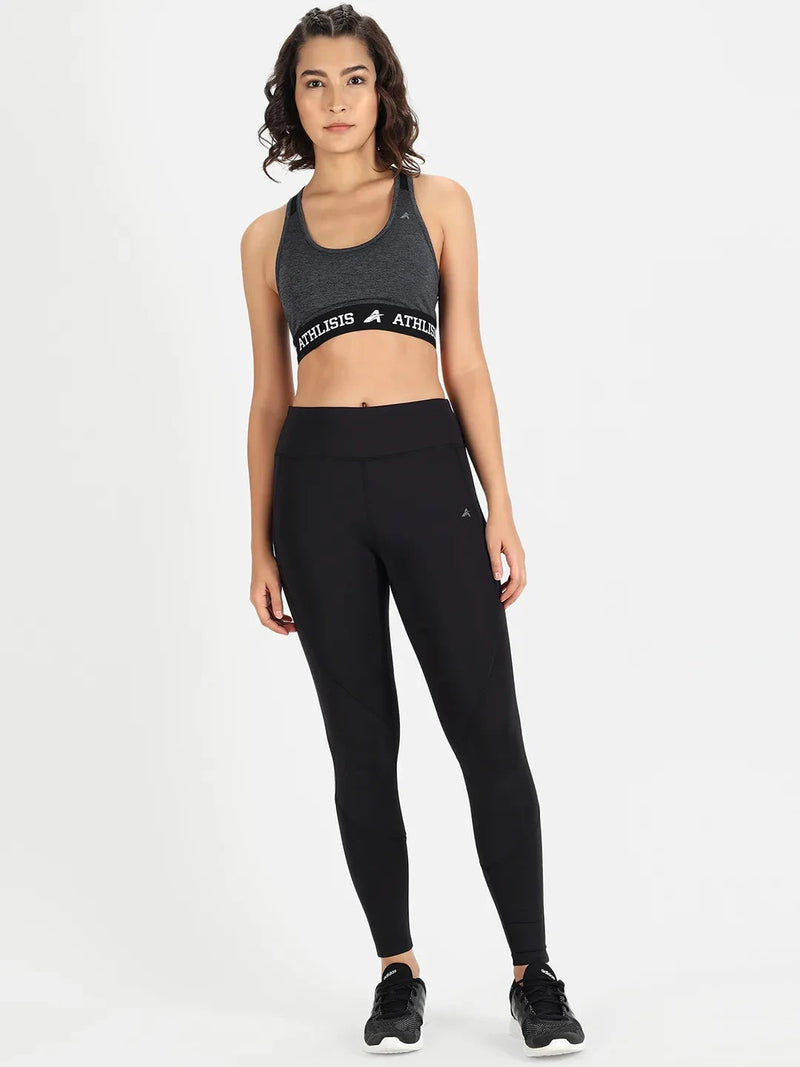 Typography Non-Wired Lightly Padded Workout Bra Athlisis Sports