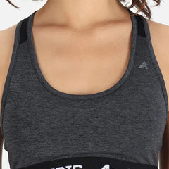 Typography Non-Wired Lightly Padded Workout Bra Athlisis Sports