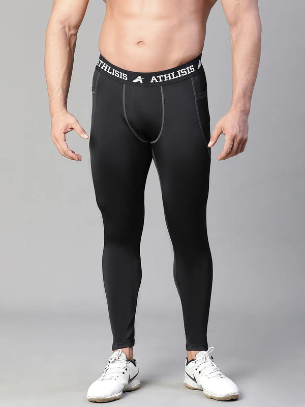 Nylon Basic Compression Tights Black