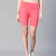 Pink Mid Waist Fitness Shorts Athlisis Sports