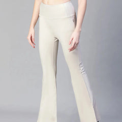 Women Black High Waist Tall Flare Pants Athlisis Sports