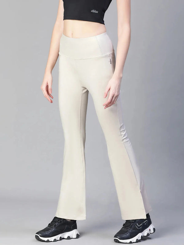 Women Black High Waist Tall Flare Pants Athlisis Sports