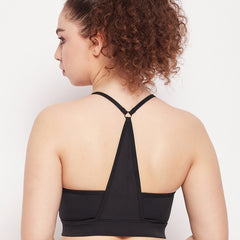 Triangle Apex Sports Bra Black