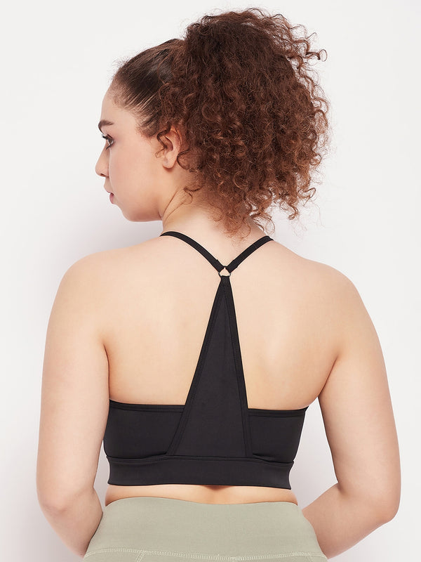 Triangle Apex Sports Bra Black