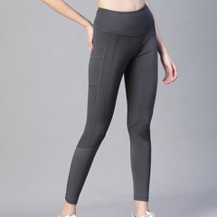 Kinetic Panel Legging Dark Gray
