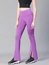 Women Black High Waist Tall Flare Pants Athlisis Sports