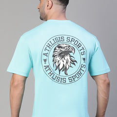 Eagle's Eye Oversized T-Shirt Teal Blue