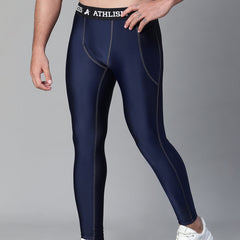Nylon Basic Compression Tights Blue