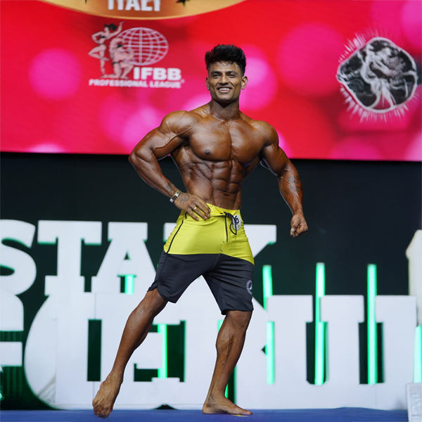 DB Yellow Men's Physique Shorts
