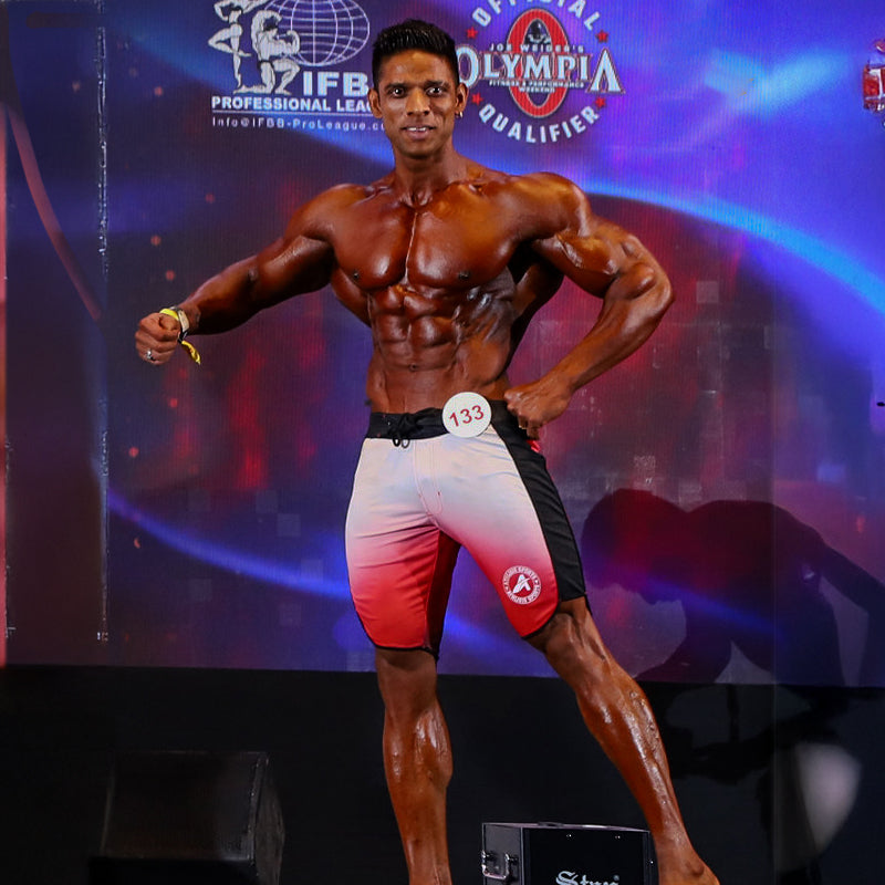 Rfit Red Men's Physique Shorts Athlisis Sports