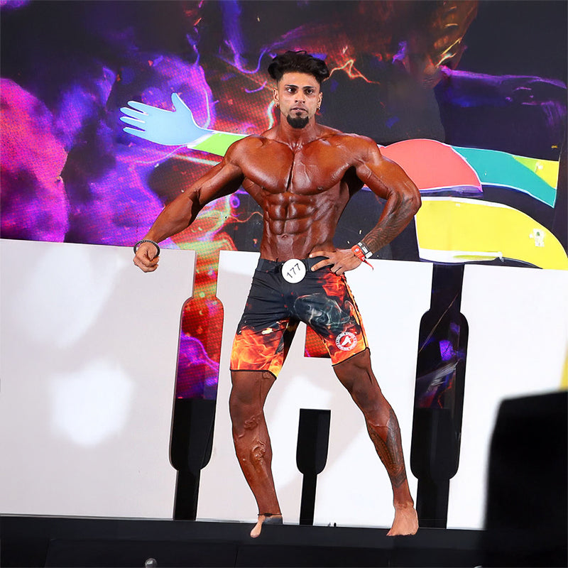 Fire Men's Physique Shorts Athlisis Sports