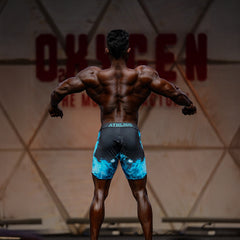 Blue Flames Men's Physique Shorts