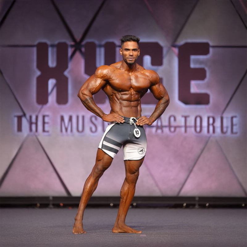 Dual-Tone Graduated Men's Physique Shorts