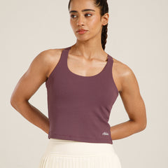 Built In Bra Y Adjustable Top Purple