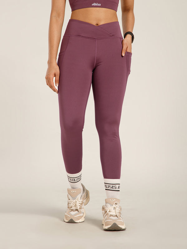 V-Front Legging Mauve