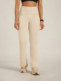 Defined Seam Flare Pant Cream