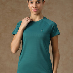 V Panel T-Shirt Teal
