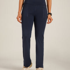 Defined Seam Flare Pant Navy