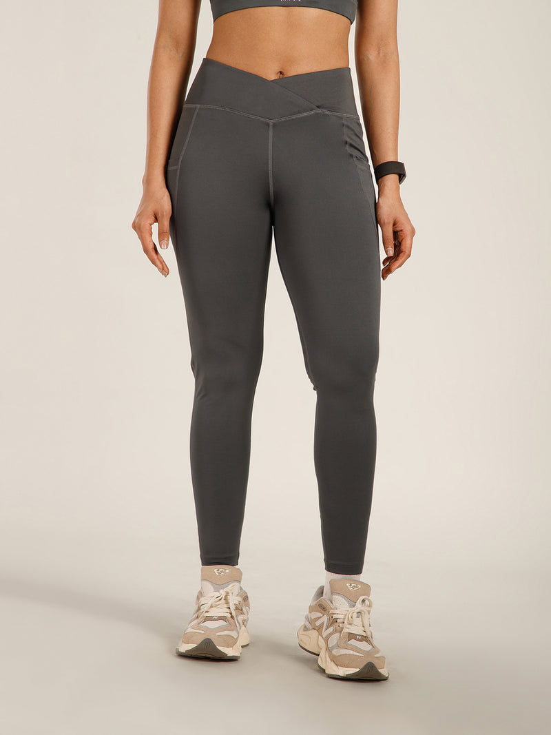 V-Front Legging Gray