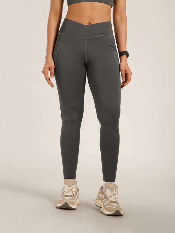 V-Front Legging Gray
