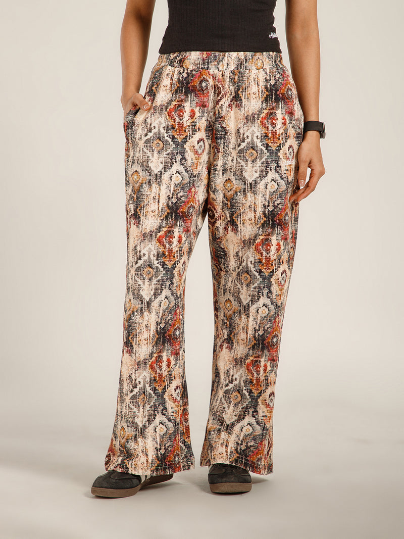 Printed Baggy Heritage Pattern Sweatpants