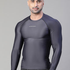 Basic Full Compression T-shirt Gray