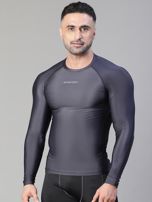 Basic Full Compression T-shirt Gray