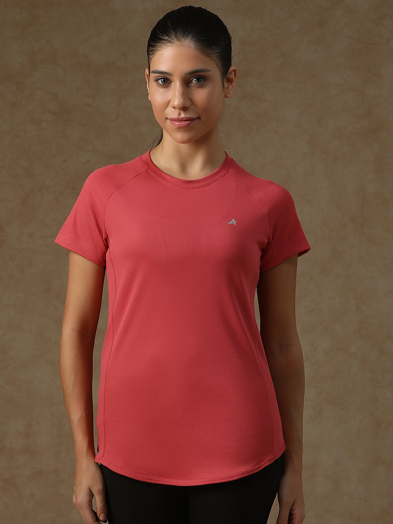 V Panel T-Shirt Pink