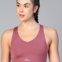 Teardrop Racer Bra Mauve