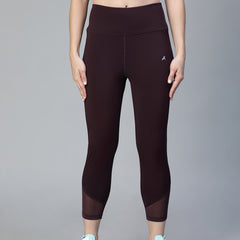 Laser Cut Leggings Wine