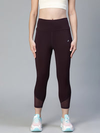 Laser Cut Leggings Wine