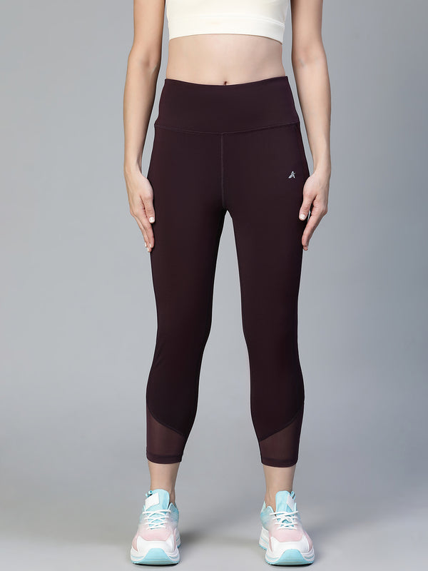 Laser Cut Leggings Wine