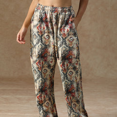 Printed Baggy Heritage Pattern Sweatpants