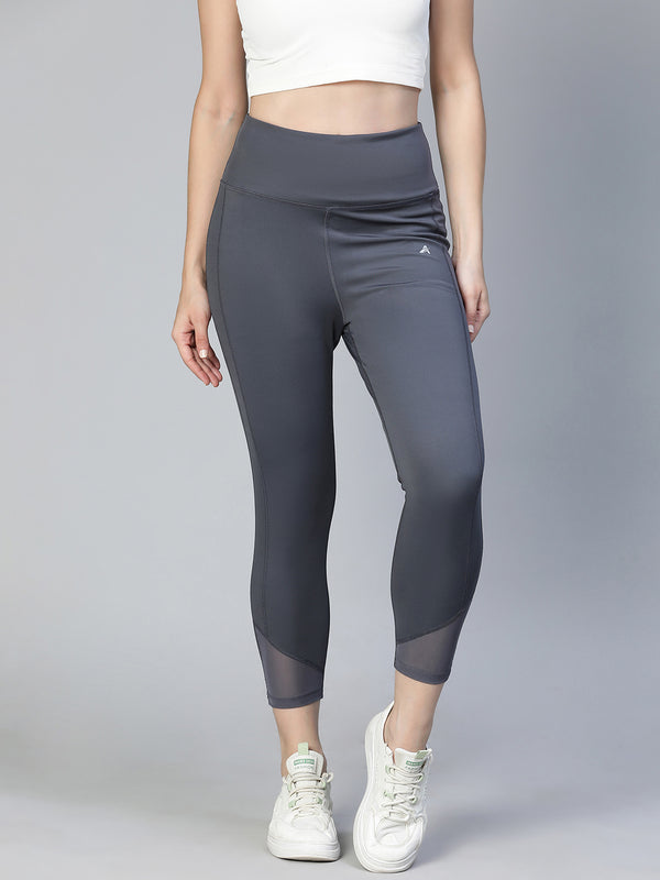 Laser Cut Leggings Gray
