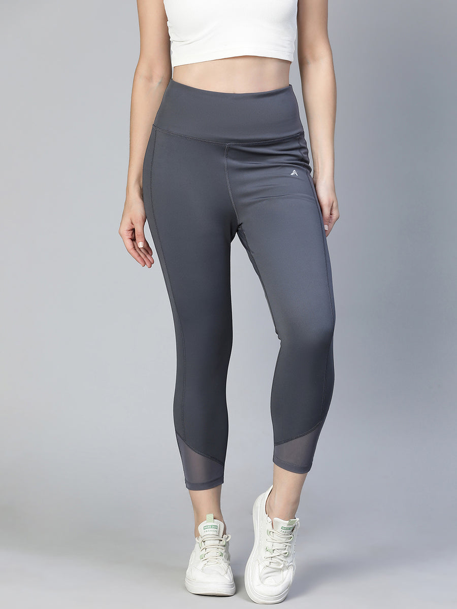 Laser Cut Leggings Gray