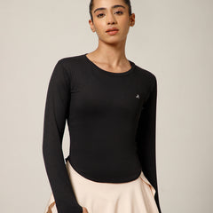 Bodycon Thumbhole T-shirt Black