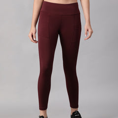 Streamline Legging Dark Maroon