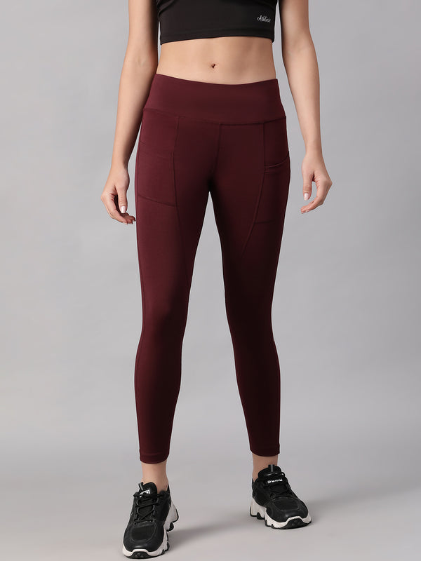 Streamline Legging Dark Maroon