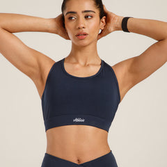 Ruched Sports Bra Navy